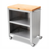 Thumbnail image #1 for John Boos Formaggio Cart with Removable 1-1/2-Inch Edge Grain Maple Top, Stainless Steel Base and Two Shelves, 30 x 18-1/8 x 36-3/8 Inches