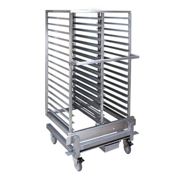 Product image #1 for Cres Cor Stainless Steel Roll-In Rack with 16 Adjustable Universal Slides for 18 x 26 or 12 x 20 Pans