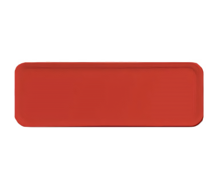 Product image #2 for Glasteel™ Rectangular Fiberglass Display/Bakery Tray, 8-3/4 x 25-1/2 Inch, Red