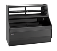 Elements Convertible Merchandiser with Refrigerated Self-Serve Bottom and Convertible Top, 59-Inch Black Floor Model