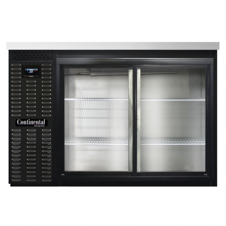 Product image #1 for Continental Refrigerator BB50NSGD 50" Front Breathing Back Bar Cooler with Sliding Glass Doors