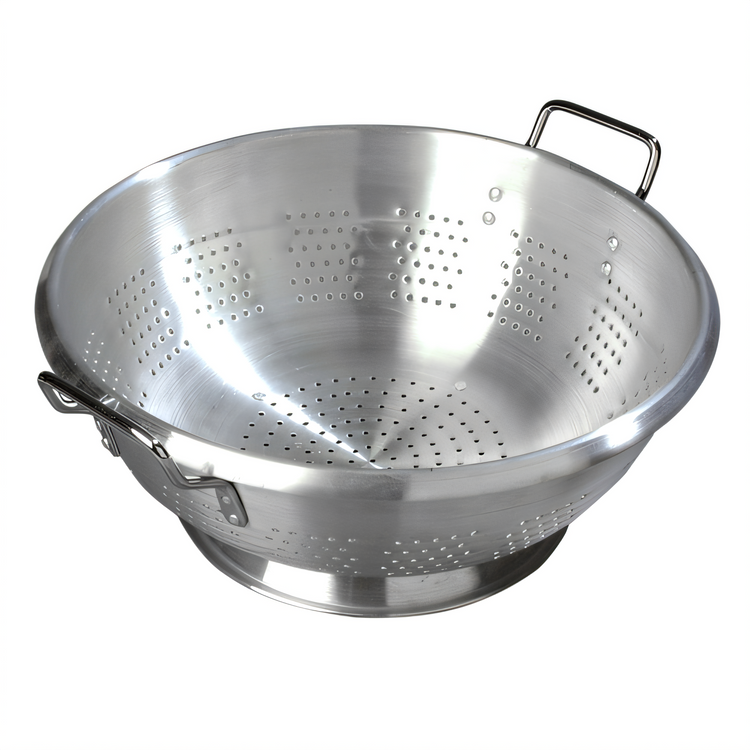 Product image #1 for Carlisle 16 qt Heavy Weight Seamless Aluminum Colander with Loop Handles
