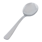 Thumbnail image #1 for Crestware Windsor WIN310 Bouillon Spoon, 5-3/4", 18/0 Stainless Steel, Vibro Finish Case of 36