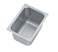 Vollrath 10101-0 Weld-In / Undermount Single Compartment Stainless Steel Sink, 14 x 10 x 10 Inch