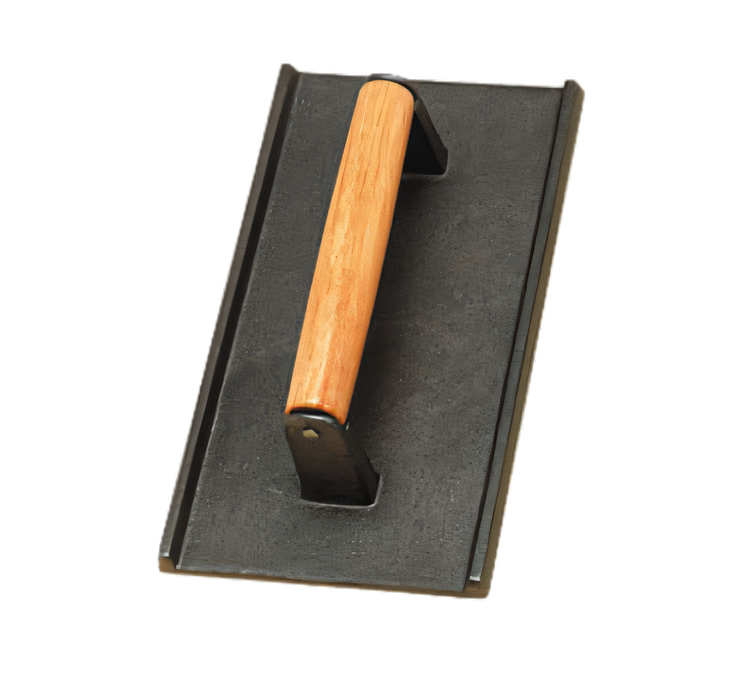Product image #1 for American Metalcraft Cast Iron Steak Weight with Wooden Handle, 9 x 5 Inches