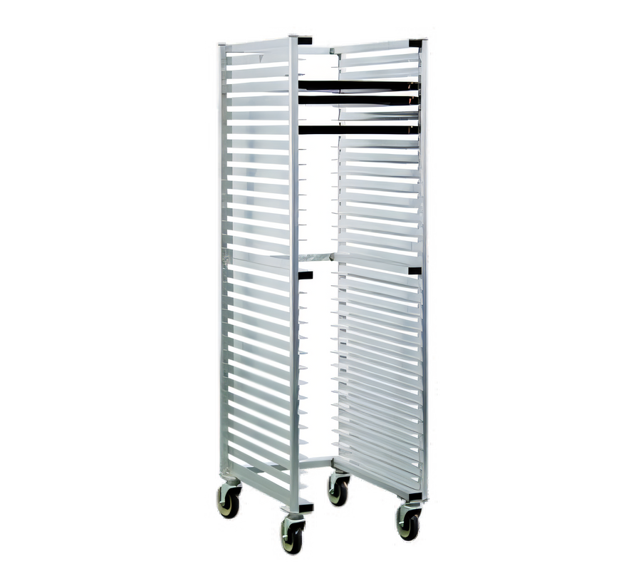 Product image #1 for New Age 1330U U-Type Nesting Full-Height Mobile Bun Pan Rack, 30-Pan Capacity, Aluminum