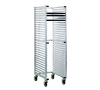 New Age 1330U U-Type Nesting Full-Height Mobile Bun Pan Rack, 30-Pan Capacity, Aluminum