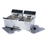 Thumbnail image #1 for Admiral Craft DF-6L/2 Countertop Double Electric Deep Fryer, 6 Liter Per Pot, 120V