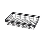 Thumbnail image #1 for American Metalcraft BNRB159 Nestable Black Rectangular Metal Serving Basket, 15 x 9 x 3 Inches Case of 12