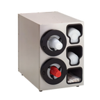 Thumbnail image #1 for Antunes Dial-A-Cup LS-20 Stainless Steel Cabinet-Style Cup, Lid & Straw Dispenser, Countertop, 8–64 oz.