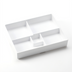 Thumbnail image #1 for American Metalcraft 5-Compartment Rectangular White Melamine Bento Box