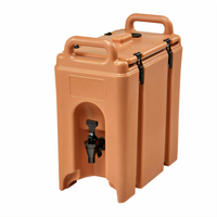 Cambro Camtainer 2-1/2 Gallon Insulated Beverage Carrier, Coffee Beige