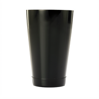 Barfly 18 oz Black Exterior Stainless Steel Cocktail Shaker, Shaker Only