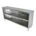 Thumbnail image #1 for BK Resources Open Front Stainless Steel Dish Cabinet, 36 Inch W x 18 Inch D
