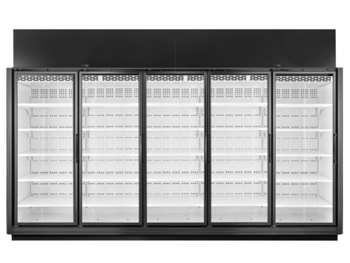 Product image #1 for True 5-Section Medium-Temperature Self-Contained Glass Door Refrigerated Merchandiser