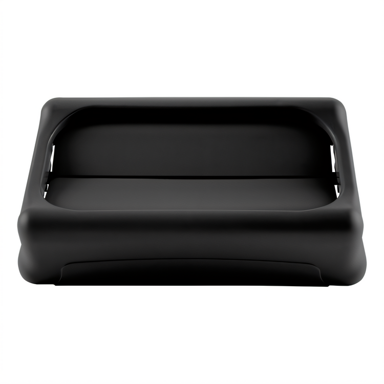 Product image #1 for Rubbermaid Commercial Slim Jim Swing Trash Can Lid for 15/23-Gallon Containers, Black Plastic