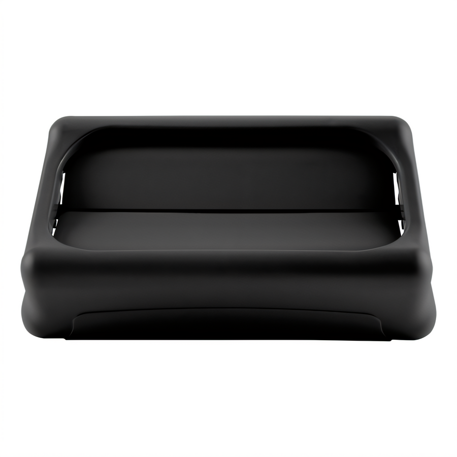 Product image #1 for Rubbermaid Commercial Slim Jim Swing Trash Can Lid for 15/23-Gallon Containers, Black Plastic