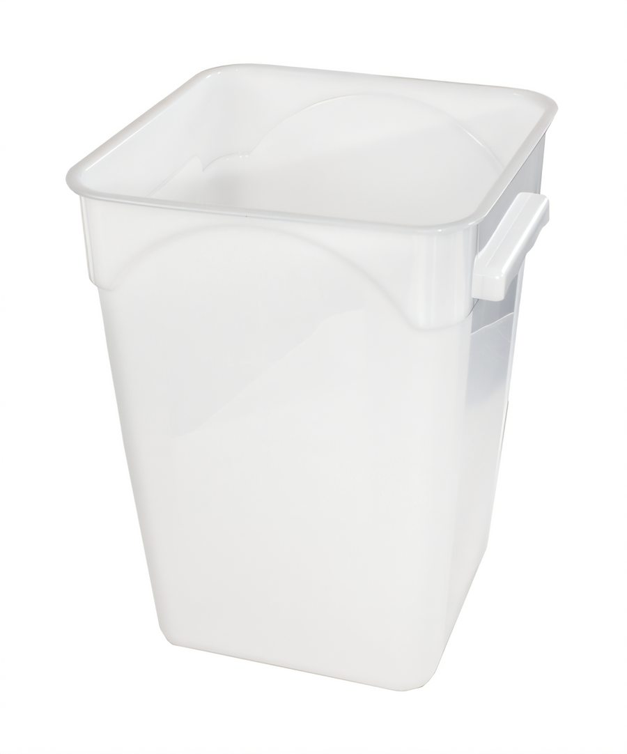 Product image #1 for Crestware 20 Qt Square White Polyethylene Food Storage Container