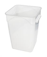 Crestware 20 Qt Square White Polyethylene Food Storage Container