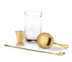 Thumbnail image #1 for Barfly 4-Piece Gold-Plated Cocktail Mixing Set with 17 oz Mixing Glass
