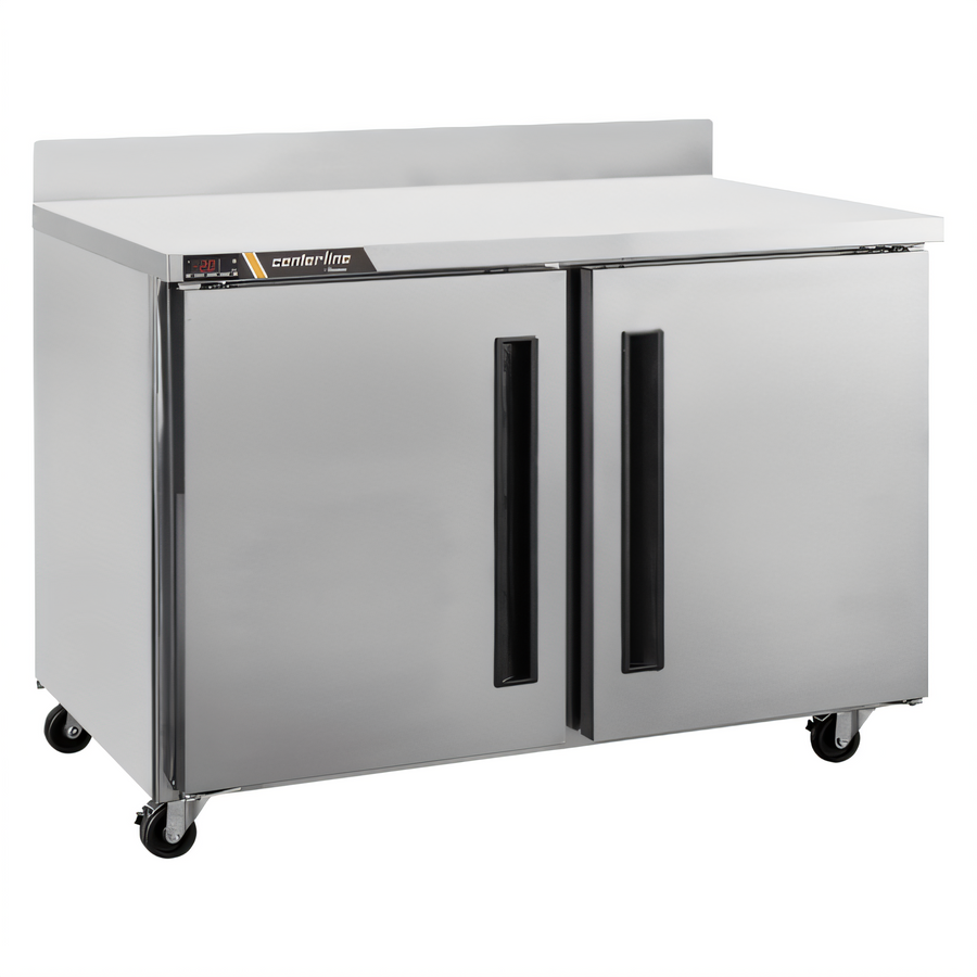 Product image #1 for Centerline 48-Inch Two-Section Compact Undercounter Worktop Freezer with Solid Doors