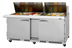 Thumbnail image #1 for Turbo Air PRO Series 72-5/8-Inch Front-Breathing Mega Top Sandwich/Salad Prep Table, 2-Section, 30-Pan, Stainless Steel
