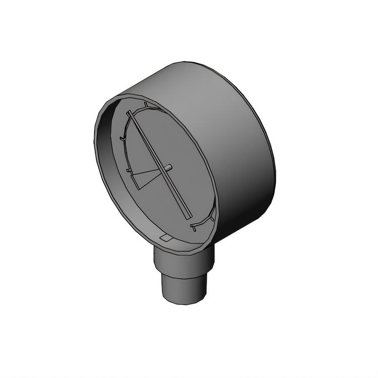 Product image #1 for Everpure 2-1/8 Inch Stainless Steel 160 PSI Pressure Relief Valve Gauge