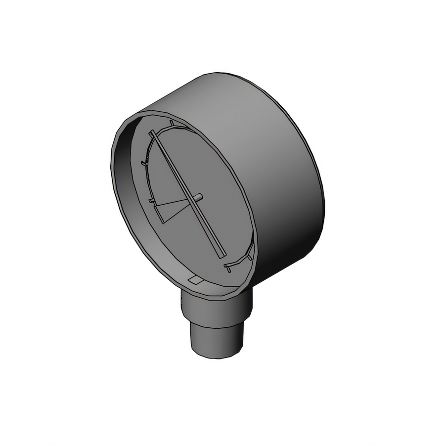 Product image #1 for Everpure 2-1/8 Inch Stainless Steel 160 PSI Pressure Relief Valve Gauge