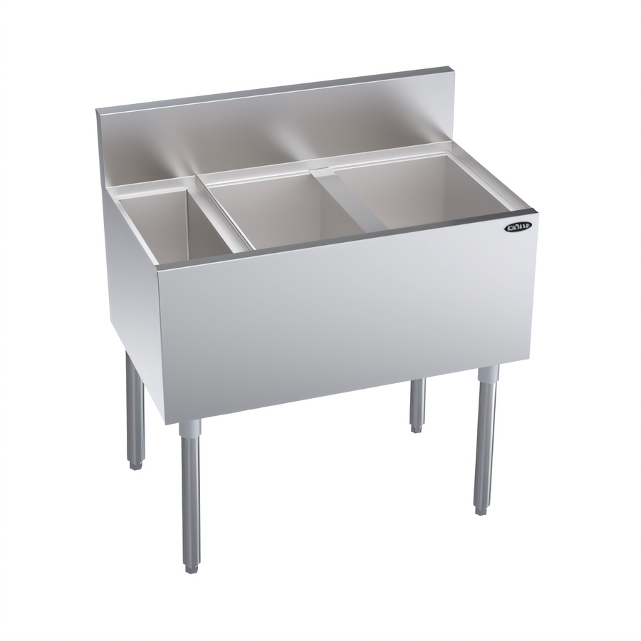 Product image #1 for Krowne Royal Series 32-Inch Underbar Speed Multi Station with 10-Circuit Cold Plate and Right Ice Bin