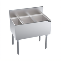 Krowne Royal Series 32-Inch Underbar Speed Multi Station with 10-Circuit Cold Plate and Right Ice Bin