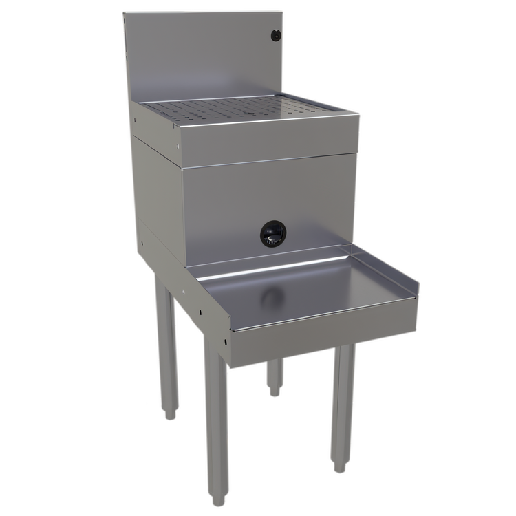 Product image #1 for Glastender Underbar Blender Station with Drainboard Top and 9-Inch Blender Shelf