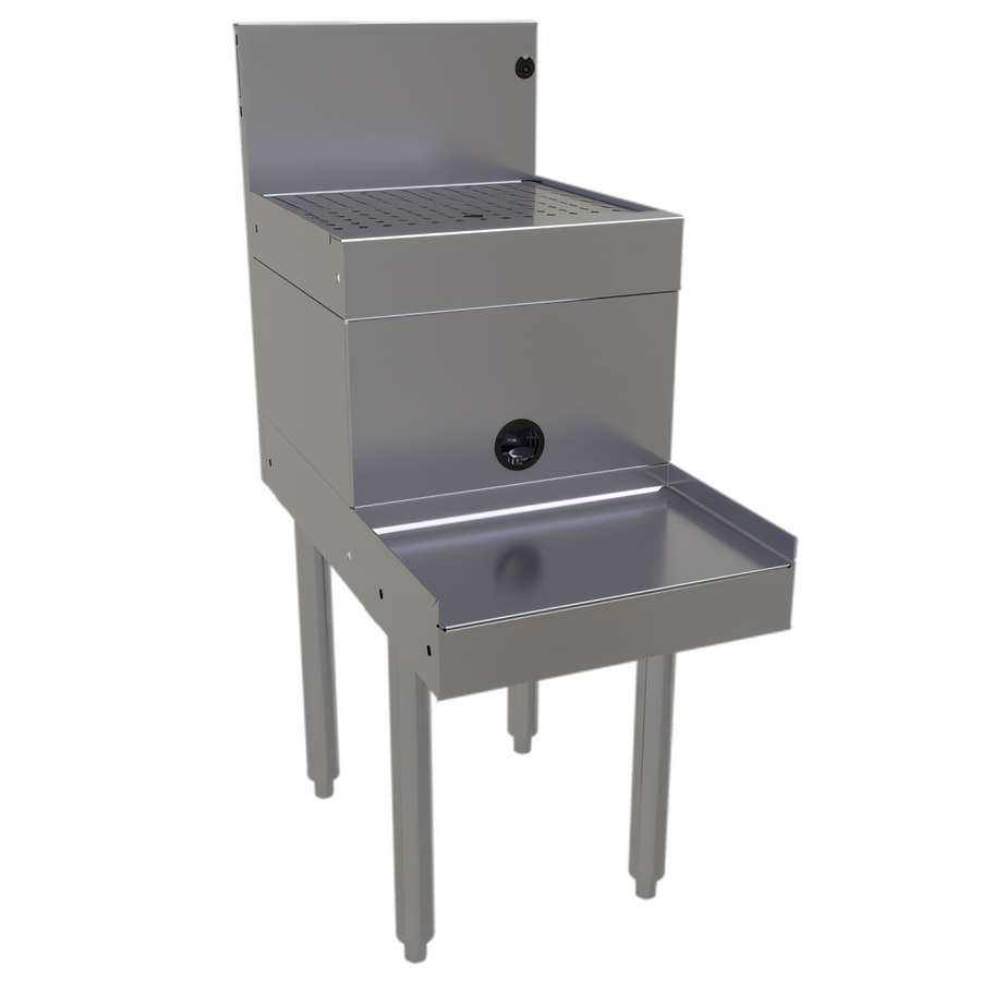 Product image #1 for Glastender Underbar Blender Station with Drainboard Top and 9-Inch Blender Shelf