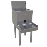 Glastender Underbar Blender Station with Drainboard Top and 9-Inch Blender Shelf