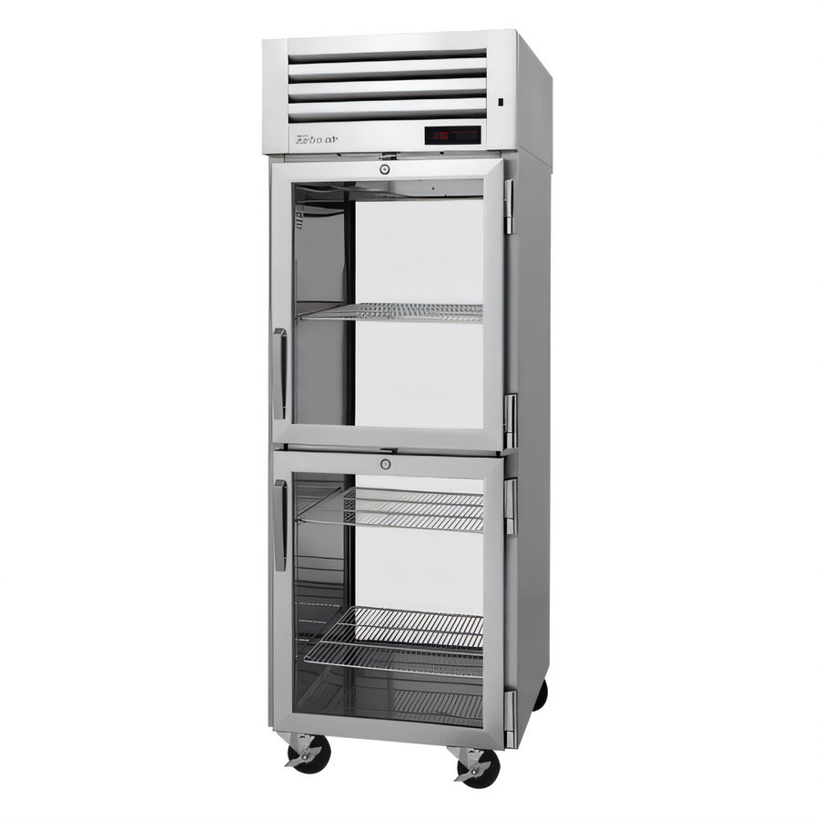 Product image #1 for Turbo Air PRO Series Pass-Thru Heated Holding Cabinet with Glass Half Doors, 1 Section, 28 Cu. Ft.