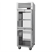 Turbo Air PRO Series Pass-Thru Heated Holding Cabinet with Glass Half Doors, 1 Section, 28 Cu. Ft.