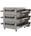 Thumbnail image #1 for XLT Ovens X4 2440-3-E Triple Stack Electric Conveyor Pizza Oven