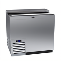 Krowne MC36S 36-Inch Slide-Top Underbar Glass Froster with Self-Contained Refrigeration