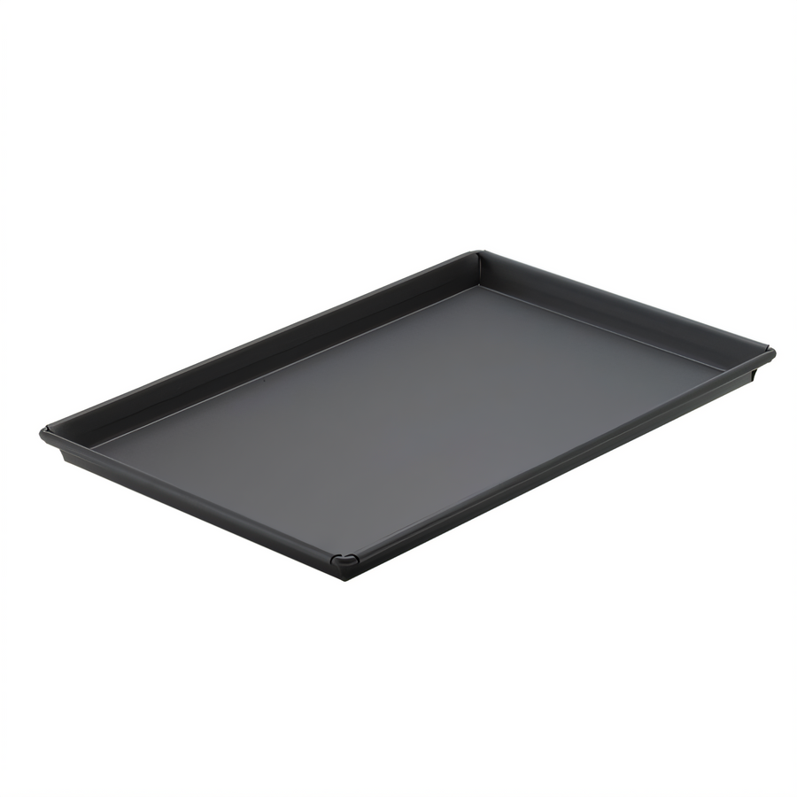 Product image #1 for Winco Sicilian Rectangular Pizza Pan, 12 x 18 x 1 Inch, Tapered Nesting, Non-Stick, Cold Rolled Steel