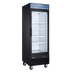 Thumbnail image #1 for Omcan One-Section Reach-In Glass Door Display Freezer, 27-Inch, 12.3 Cu. Ft., Black