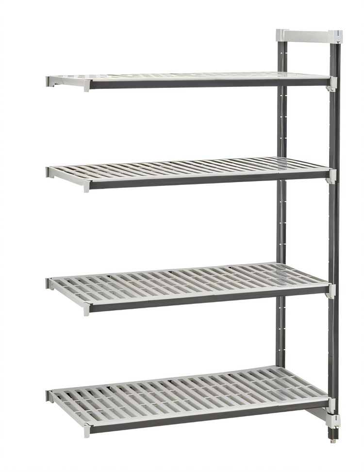 Product image #1 for Cambro Camshelving Elements XTRA 18 x 30 x 72 Inch 4-Tier Stationary Add-On Vented Shelving Unit