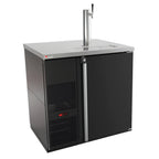 Thumbnail image #1 for Micro Matic USA Pro-Line MDD36-E 36.75-Inch Black Self-Contained 1-Keg Direct Draw Draft Beer Cooler, 1 Faucet