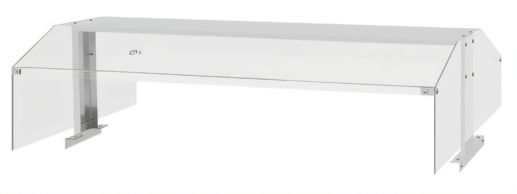 Product image #1 for Turbo Air SNZ-72T 71-3/4-Inch Double-Sided Stainless Steel Sneeze Guard for JBT-72