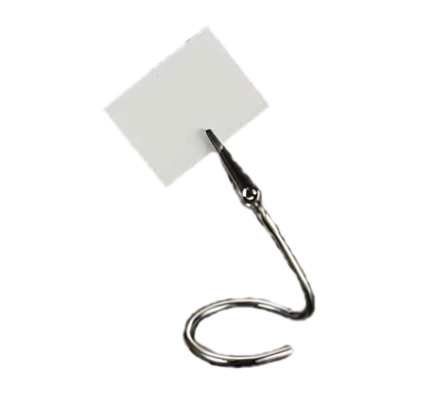 Product image #1 for American Metalcraft 4-Inch Stainless Steel Alligator Clip Menu Card Holder with C-Base