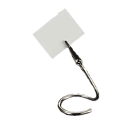 American Metalcraft 4-Inch Stainless Steel Alligator Clip Menu Card Holder with C-Base