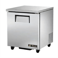 True TUC-27-HC 27 5/8-Inch 1-Section Undercounter Refrigerator with Solid Door