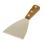 Thumbnail image #1 for Crestware WHG45 4-Inch Stiff Stainless Steel Grill Scraper with Wood Handle Case of 120