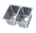 Thumbnail image #1 for Vollrath 9102-1 Weld-In Undermount Two-Compartment Stainless Steel Sink