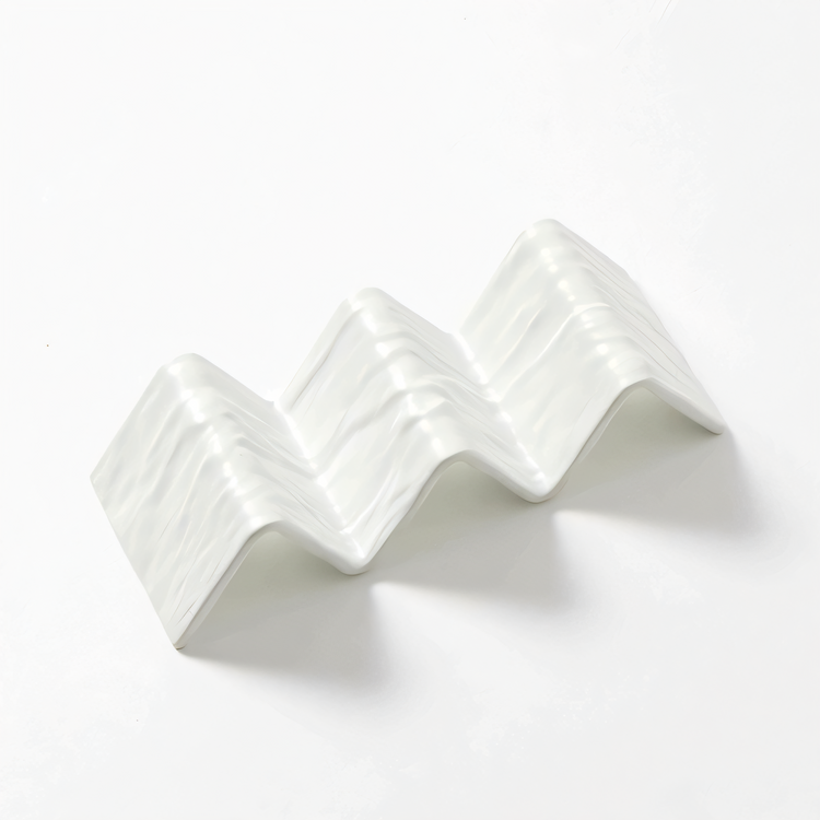 Product image #1 for American Metalcraft 2- or 3-Compartment White Melamine Faux Slate Taco Holder