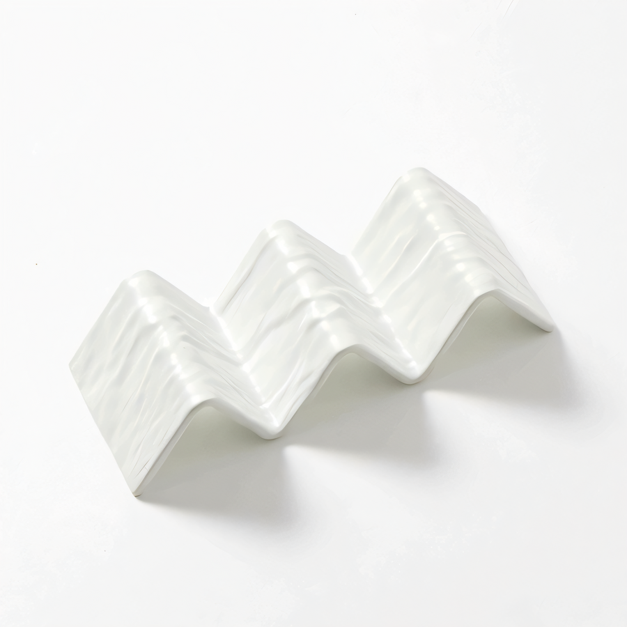 Product image #1 for American Metalcraft 2- or 3-Compartment White Melamine Faux Slate Taco Holder