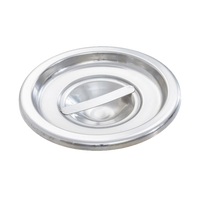 Solid 18/8 Polished Stainless Steel Bain Marie Cover for 2 Qt Pan